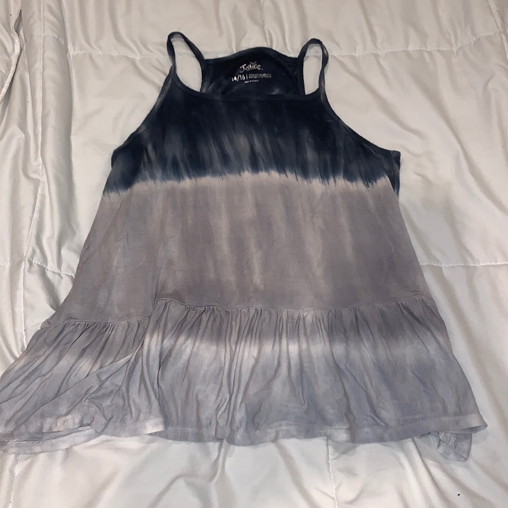 Justice Tie-Dye Flowy Tank Top – Size 14/16